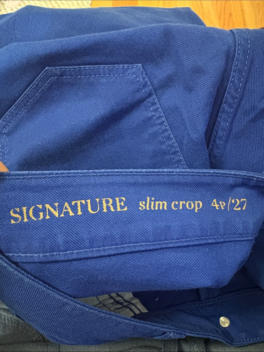 Talbots Royal Blue Signature Slim Crop Jeans - Picture 10 of 10